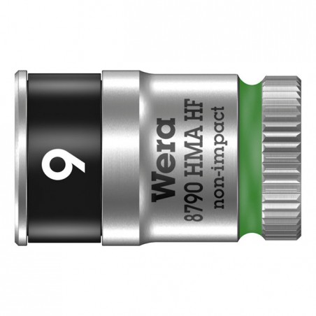 wera - Zyklop 1/4" Socket With Holding Function - Metric 9.0 - Wera