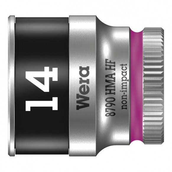 wera - Zyklop 1/4" Socket With Holding Function - Metric 14.0 - Wera