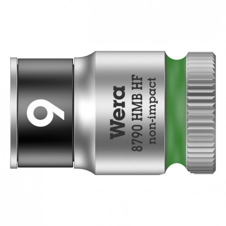 wera - Zyklop 3/8" Socket With Holding Function - Metric 9.0 - Wera