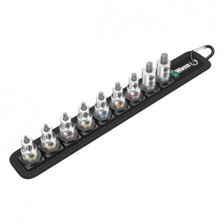 Wera socket belt with 3/8" drive Torx® socket bits Torx® screws