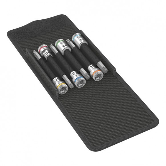 wera - Torx Socket Bit Set 3/8" With Holding Function - Wera