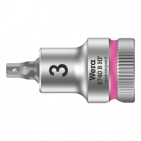 wera - Zyklop 3/8" Hex Socket Bit With Holding Function Metric - Wera