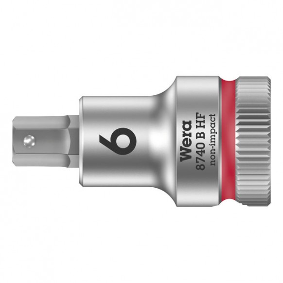 wera - Zyklop 3/8" Hex Socket Bit With Holding Function Metric - Wera