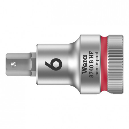 wera - Zyklop 3/8" Hex Socket Bit With Holding Function Metric - Wera