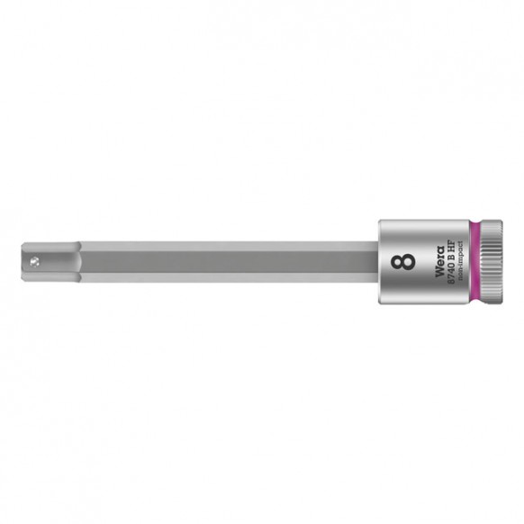 wera - Zyklop 3/8" Hex Socket Bit With Holding Function Metric - Wera