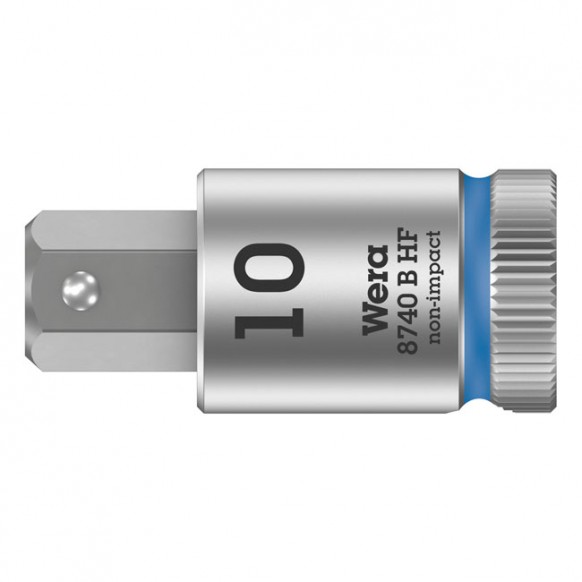wera - Zyklop 3/8" Hex Socket Bit With Holding Function Metric - Wera