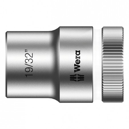 wera - Zyklop 1/2" Socket - Us Sizes 19/32" - Wera