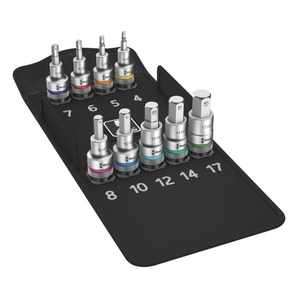 wera - Zyklop 1/2" Drive Hex Socket Bit Set - Metric - Wera