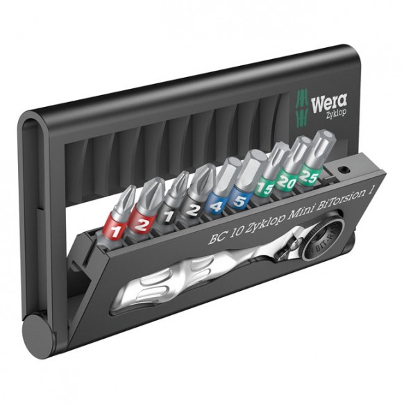 wera - Bit-Check 10 Pcs - Zyklop Mini Bitorison 1 - Wera