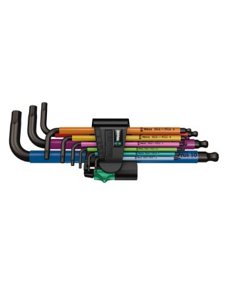 Wera hex key set multicolor - Metric 1.5,2.0,2.5,3.0,4.0,5.0,6.0,8.0,10.0 socket head bolts