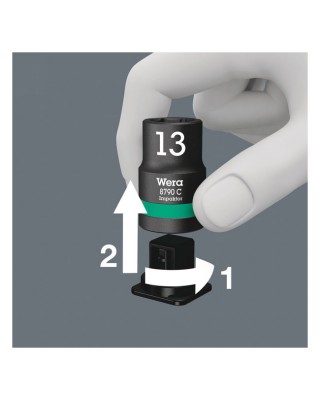 wera - Impaktor 1/2" Hex Socket Set - Metric - Wera