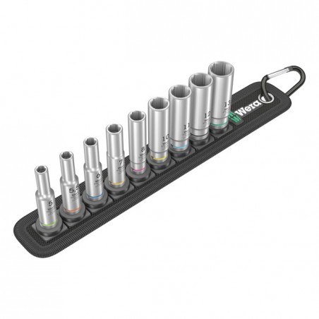 wera - Socket Belt With Hex Deep Sockets - Metric - Wera