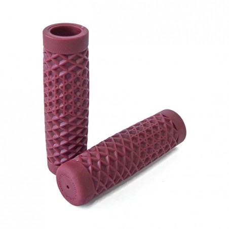 Cult Crew - Poignées Vans X Cult Waffle - Pour guidon de 1" (25,4 mm) de diamètre - Oxblood - Cult Crew