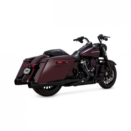 Vance & Hines, Torquer 450 slip-on mufflers. Black 95-16 FLT/Touring (NU)