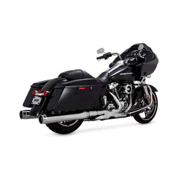 Vance & Hines, Torquer 450 slip-on mufflers. Chrome 17-21 Touring