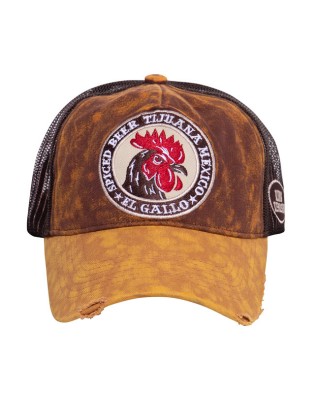 king kerosin - King Kerosin trucker cap El Gallo brown - KING KEROSIN