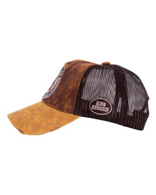 king kerosin - King Kerosin trucker cap El Gallo brown - KING KEROSIN