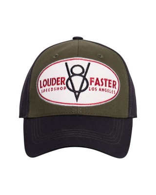 king kerosin - King Kerosin baseball cap flex Louder & Faster green/black - KING KEROSIN