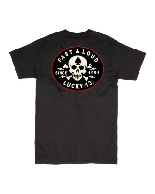 Lucky 13 Fast And Loud T-shirt black